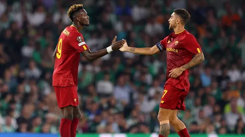 Tammy Abraham y Lorenzo Pellegrini.