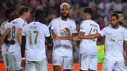 Festejo de gol de Bayern Múnich.