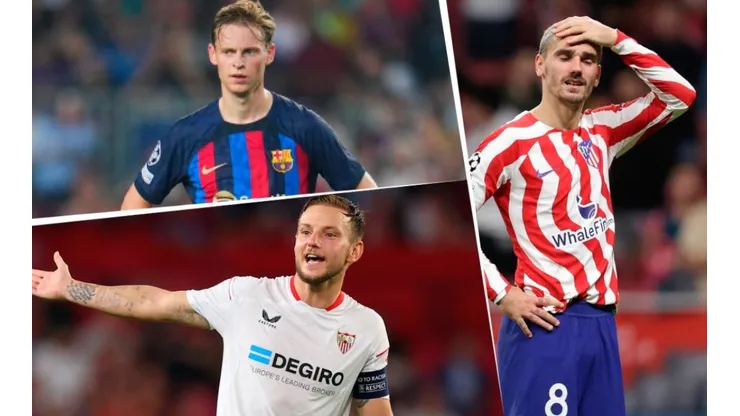 Barcelona, Atlético de Madrid y Sevilla, afuera de la Champions League.