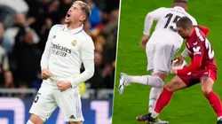 Federico Valverde sufrió el planchazo de Papu Gómez y terminó lesionado.