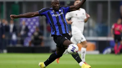 Romelu Lukaku en acción con Inter.