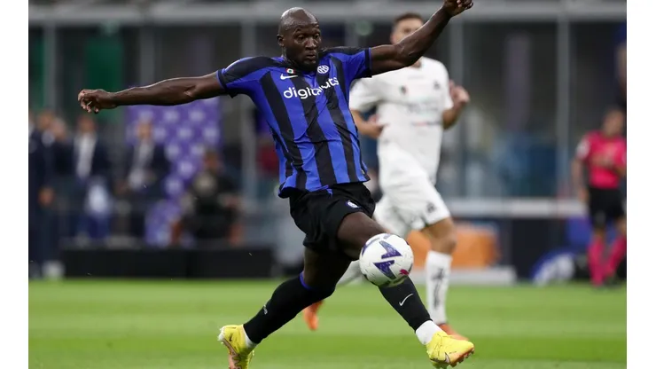 Romelu Lukaku en acción con Inter.