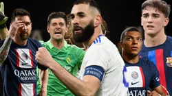 Karim Benzema, Lionel Messi, Kylian Mbappé, Gavi, Thibaut Courtois, nombres propios del Balón de Oro 2022.