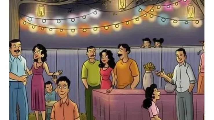 Encuentra el fantasma camuflado que aparece en la fiesta