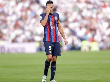 Sergio Busquets, a un paso de Messi en el Clásico