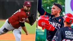 Gigantes y Leones chocan por la Liga de Béisbol de República Dominicana.