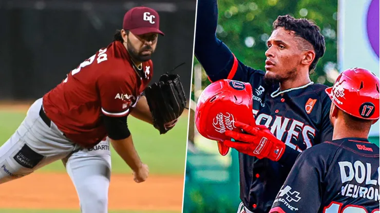 Gigantes y Leones chocan por la Liga de Béisbol de República Dominicana.