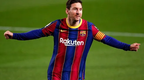 Messi en acción con Barcelona.