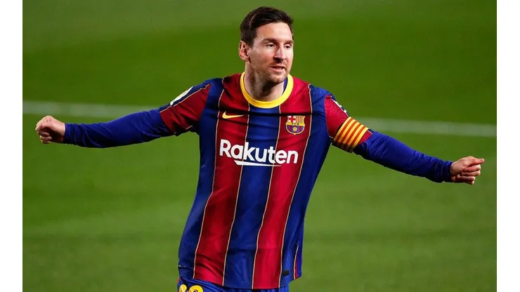 Messi en acción con Barcelona.