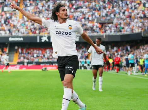 VIDEO: Primer gol y doblete de Edinson Cavani en LaLiga con Valencia