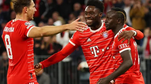 Jugadores de Bayern Múnich en festejo.