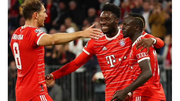 Jugadores de Bayern Múnich en festejo.