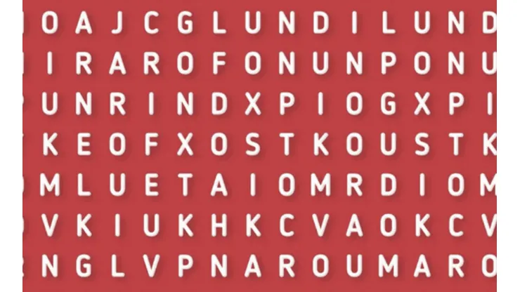 Sólo para expertos: descubre la palabra FRUTAS en la sopa de letras