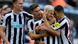 Newcastle en festejo de gol.