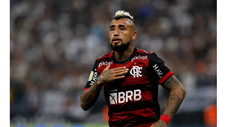 Arturo Vidal en la final de la Copa de Brasil.