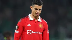 Cristiano Ronaldo en acción con Manchester United.