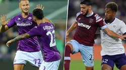 Fiorentina en festejo y West Ham, dos equipos que triunfaron.