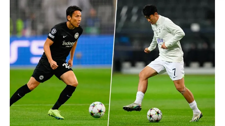 Daichi Kamada y Son Heung-Min.