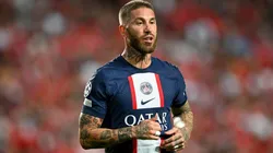 Sergio Ramos en acción con PSG.