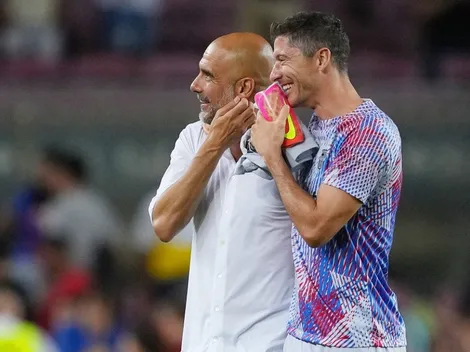 Lewandowski no olvida: agradece a Guardiola por su buen comienzo en Barcelona