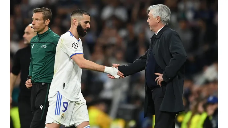 Benzema y Ancelotti