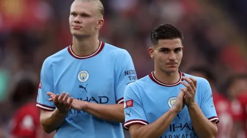 Julián Álvarez y Erling Haaland vienen de una gran actuación en Champions.