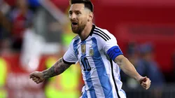 Lionel Messi durante un amistoso con la Selección Argentina