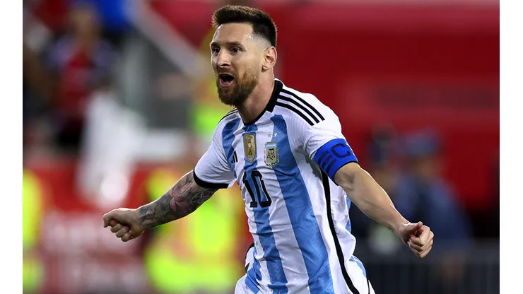 Lionel Messi durante un amistoso con la Selección Argentina