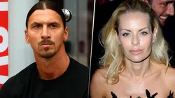 Ibrahimovic y su esposa.