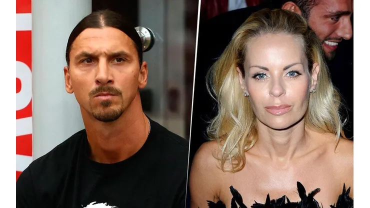 Ibrahimovic y su esposa.