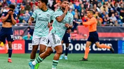 Josef Martínez en festejo con Atlanta.