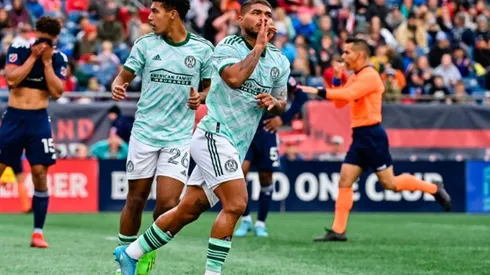 Josef Martínez en festejo con Atlanta.