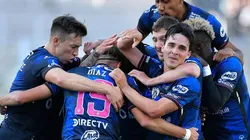 Independiente del Valle en festejo de gol.