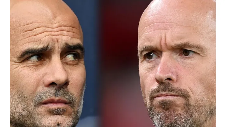 Pep Guardiola y Erik ten Hag, los DT's.