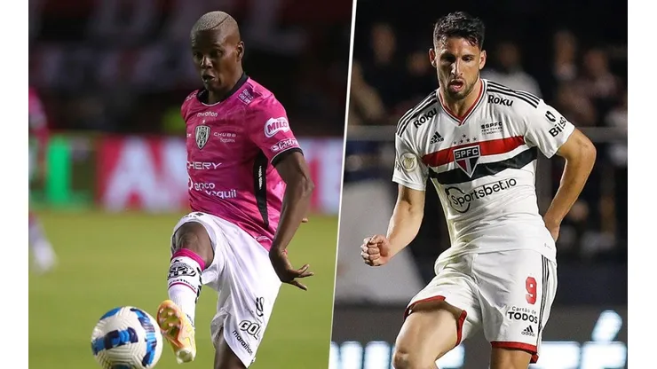 Dani Cabezas y Jonathan Calleri, jugadores en la final de Copa Sudamericana.