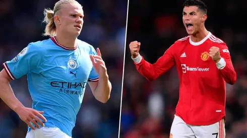 Erling Haaland y Cristiano Ronaldo.