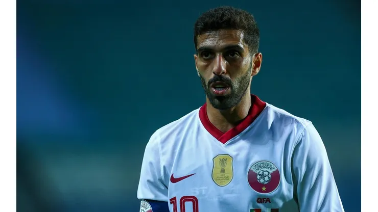 Hasan Alhaydos, uno de los jugadores más destacados de Qatar.