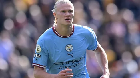 Haaland en juego con City.