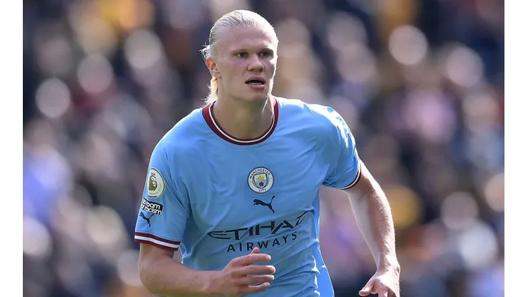 Haaland en juego con City.