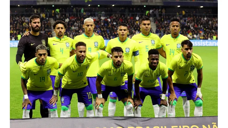 Equipo de Brasil ante Ghana