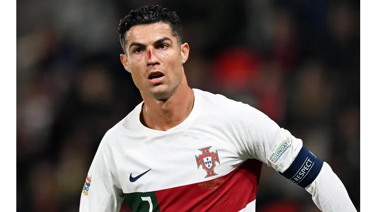 Susto en Portugal: tremendo golpe a Cristiano lo dejó ensangrentado