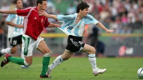 Messi, el día de su debut en la Selección mayor