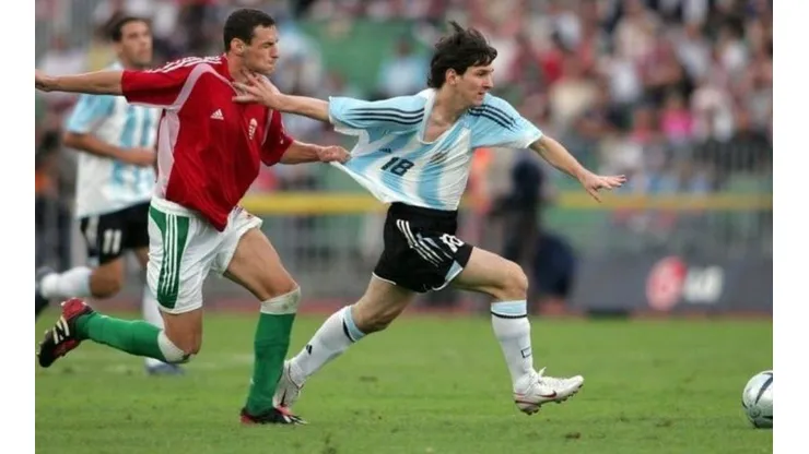 Messi, el día de su debut en la Selección mayor