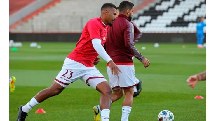 Salomón Rondón en ejercicios precompetitivos con Venezuela.