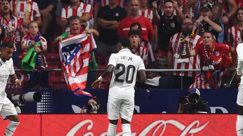 Vinicius Junior celebra ante Atlético de Madrid, junto con Rodrygo.