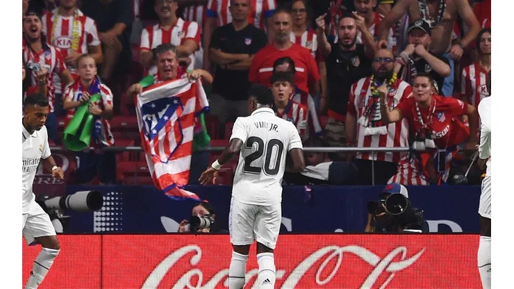 Vinicius Junior celebra ante Atlético de Madrid, junto con Rodrygo.