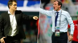 Barros Schelotto y Arruabarrena.