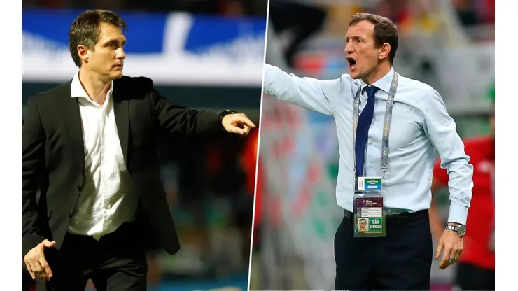 Barros Schelotto y Arruabarrena.
