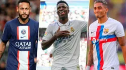 Neymar y Raphinha se metieron en la previa del derbi y apoyaron a Vini Jr.