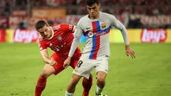 Pedri, en el último Bayern vs. Barcelona.